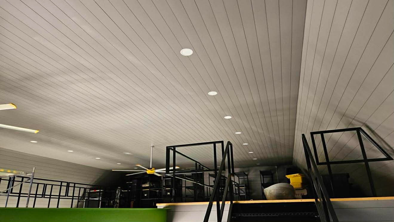 Commercial drop-ceiling repaint